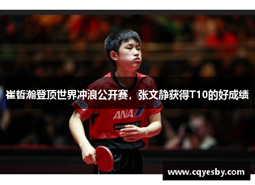 崔哲瀚登顶世界冲浪公开赛，张文静获得T10的好成绩